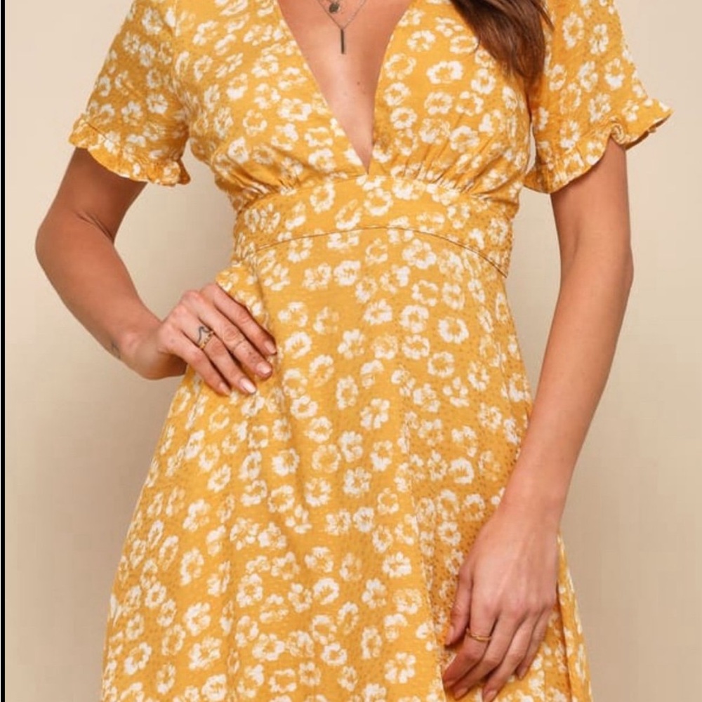 Lulus mini dress garden explorer